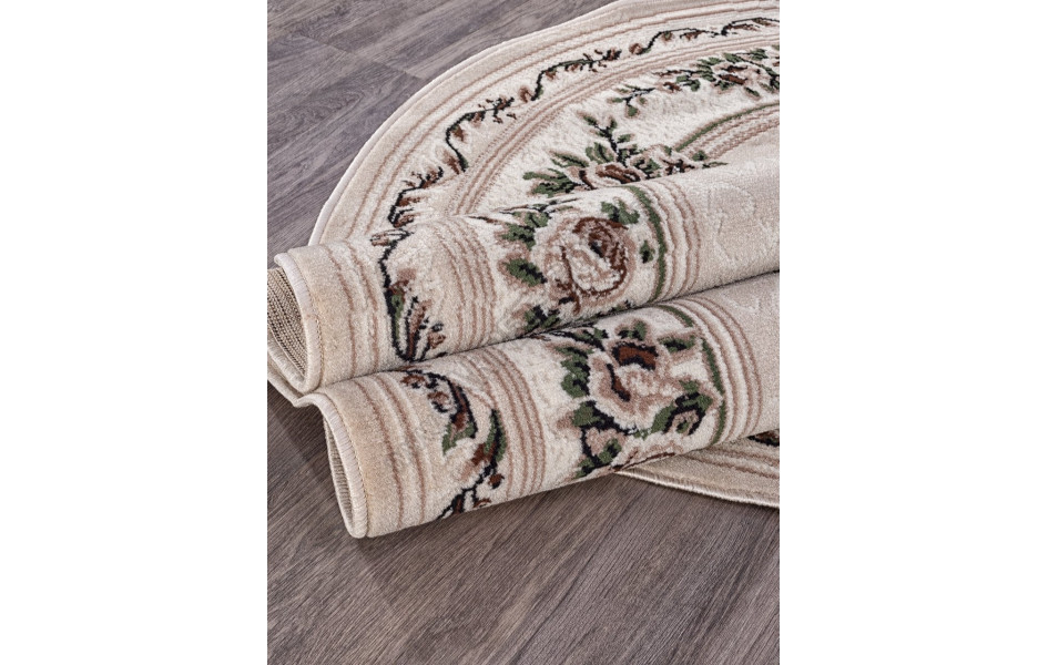 Ковер 5444 - BEIGE - Овал - коллекция GAVANA