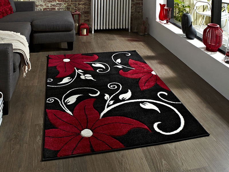 Ковер с рисунком цветов